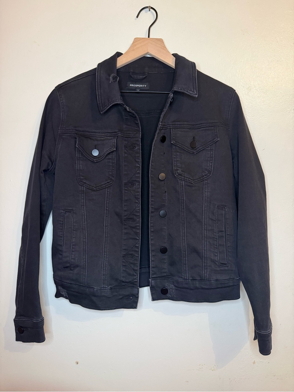 Prosperity Women's Black Denim Jacket